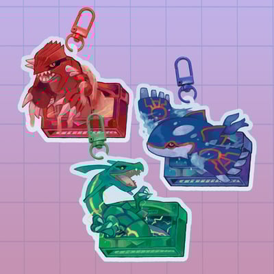 Pokémon hoenn 2.5" acrylic charms
