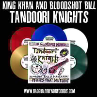 RGF-182 BLOODSHOT BILL & KING KHAN ARE... TANDOORI KNIGHTS - "14 HITS THAT DON'T QUIT" LP - Thumbnail 1