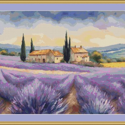 French countryside cross stitch pattern - Thumbnail 3