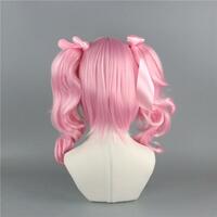 Aya Maruyama light pink body + double horse short curly hair cosplay wig - Thumbnail 8