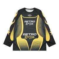 Original American Retro Lettering Flame Racing Pullover Sweatshirt - Thumbnail 6