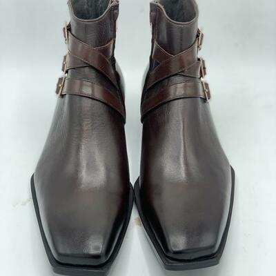  handmade unique  leather high  ankle boots