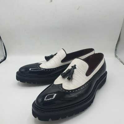  new men's handmade leather  dress shoes - Thumbnail 1