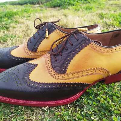 New Men's Handmade Leather  Dress Shoes