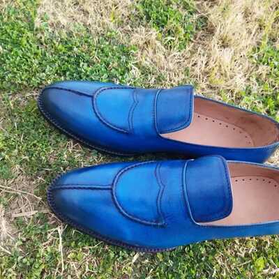 Unique Handmade Mens Leather  Dress Shoes