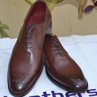 Handmade patina Leather dress Shoes For Men - Thumbnail 1