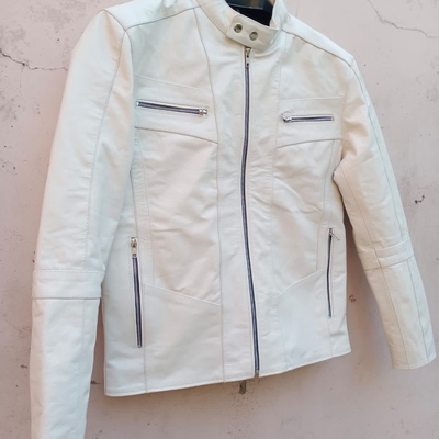 Crafted leather new men genuine lambskin leather jacket slim fit biker motorcycle jacket