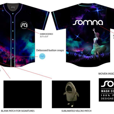 Ltd edition somna "satellites" jersey