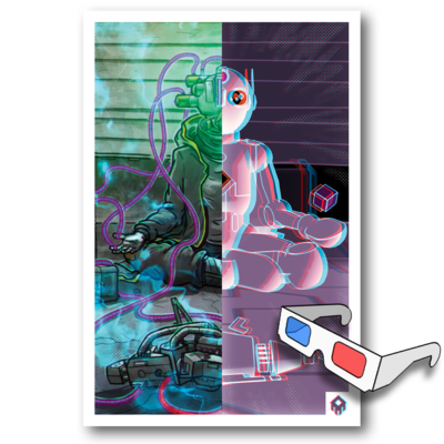 ✨ 3d print ✨ hologram hunter - split 