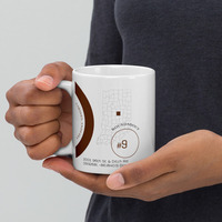 11oz - Roundabout #9 - Whitetail Deer Family - White glossy mug 11oz - Thumbnail 3