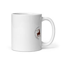11oz - Roundabout #9 - Whitetail Deer Family - White glossy mug 11oz - Thumbnail 1