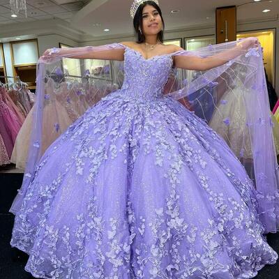 Ball gown long lace prom dress,evening dress
