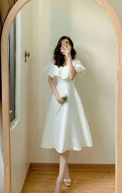 Simple A Line Evening Party Dress