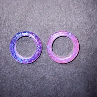 Faceted resin rings lightweight and colorful - Thumbnail 1