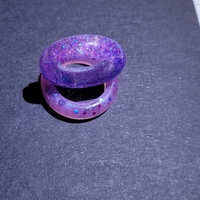 Faceted resin rings lightweight and colorful - Thumbnail 2