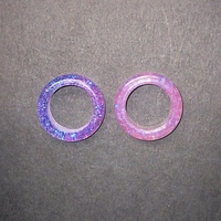 Faceted resin rings lightweight and colorful - Thumbnail 4
