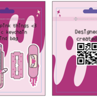all the pink things <3 glittery acrylic keychain blind bag - Thumbnail 3