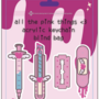 all the pink things <3 glittery acrylic keychain blind bag-2