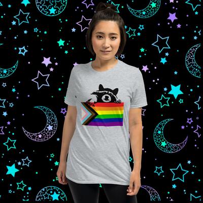 Raccoon Pride Flag Unisex T-Shirt