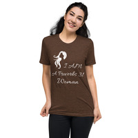 "I Am a Proverbs 31 Woman" Short sleeve t-shirt - Silhouette Design - Thumbnail 3