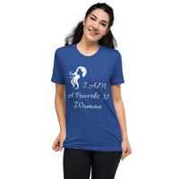 "I Am a Proverbs 31 Woman" Short sleeve t-shirt - Silhouette Design - Thumbnail 4