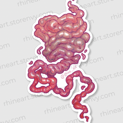 Gooey guts sticker
