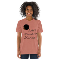 "I Am a Proverbs 31 Woman" Short sleeve t-shirt - Afro Design - Thumbnail 10