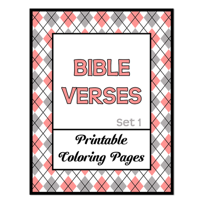 Bible verses set 1 printable coloring pages