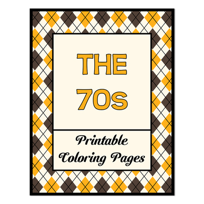 The seventies printable coloring pages