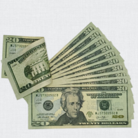 Prop Money Mixed  $100 +$50 +$20 Assorted 200 Pieces Replica Copy bills for Movie set,video,gift games,double sided play dollar - Thumbnail 3