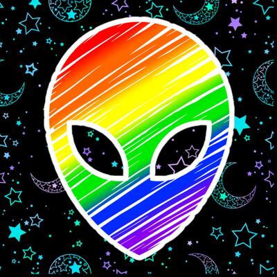 Pride alien sticker