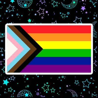 Pride flag sticker