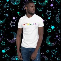 Rainbow Dinosaurs Unisex T-Shirt - Thumbnail 1