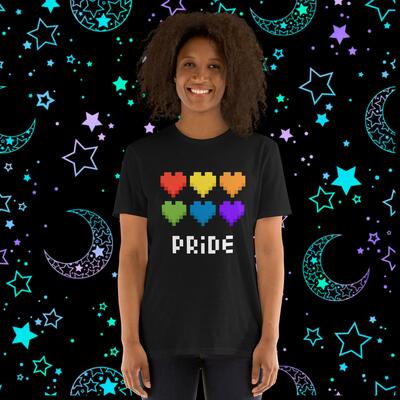 Pixel Heart Pride Unisex T-Shirt