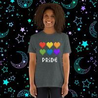Pixel Heart Pride Unisex T-Shirt - Thumbnail 1