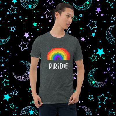 Pixel rainbow unisex t-shirt - Thumbnail 5