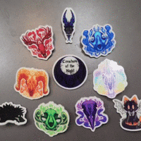 Glow in the Dark Pins - Animal Skulls - Thumbnail 1