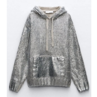 Metallic Ribbed Sweaters Womens - Thumbnail 5