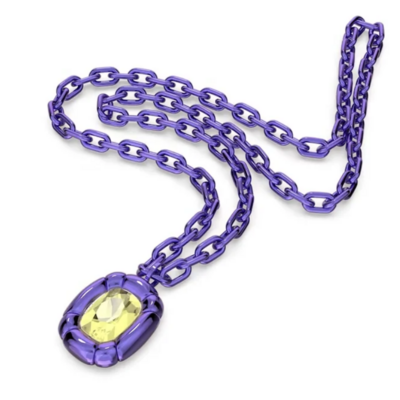 Purple chain pendant necklace 