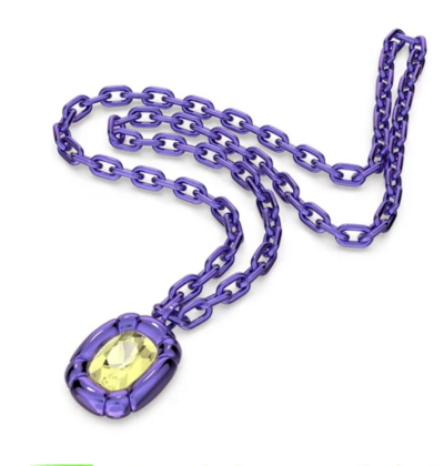Purple Chain Pendant Necklace 