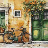 Village House Cross Stitch Pattern - Thumbnail 1