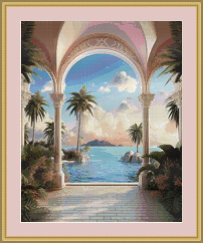 Villa Cross Stitch Pattern