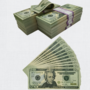 Fake Money 300 Pieces X $20 Double sided  prop dollar ,Full print fake bills for movie,video,gift,play game money-1