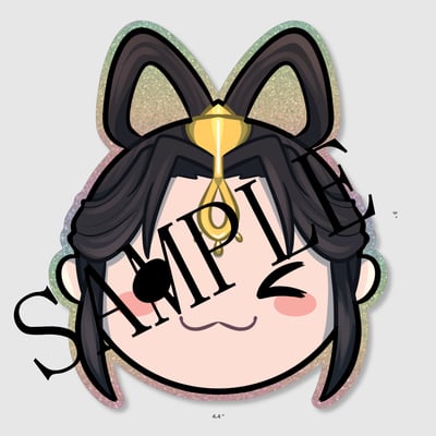 Wind master large die cut sticker 3 glitter