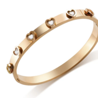 Heart CZ bangle Valentines Day - Thumbnail 5