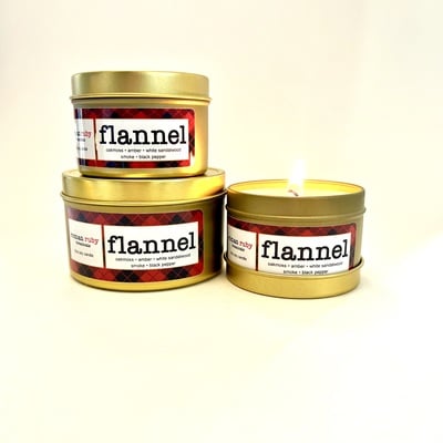 Flannel candle 4oz