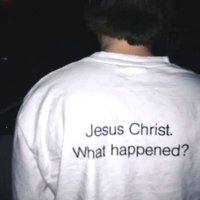 Free Shipping-JESUS CHRIST WHAT HAPPENED TEE - Thumbnail 1