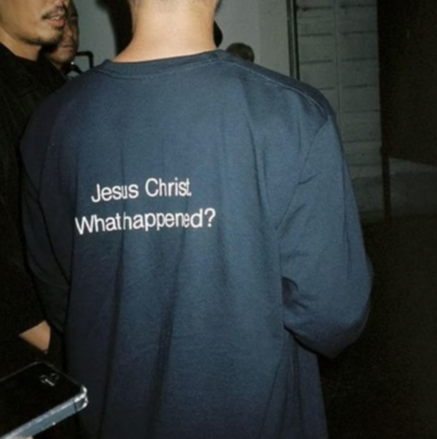 Free Shipping-JESUS CHRIST WHAT HAPPENED TEE