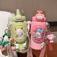Sanrio Kuromi Thermos Cup 316 Stainless Steel Water Bottle - Thumbnail 1