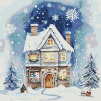 Sweet House Cross Stitch Pattern - Thumbnail 1